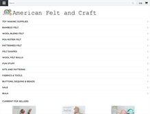 Tablet Screenshot of feltandcraft.com